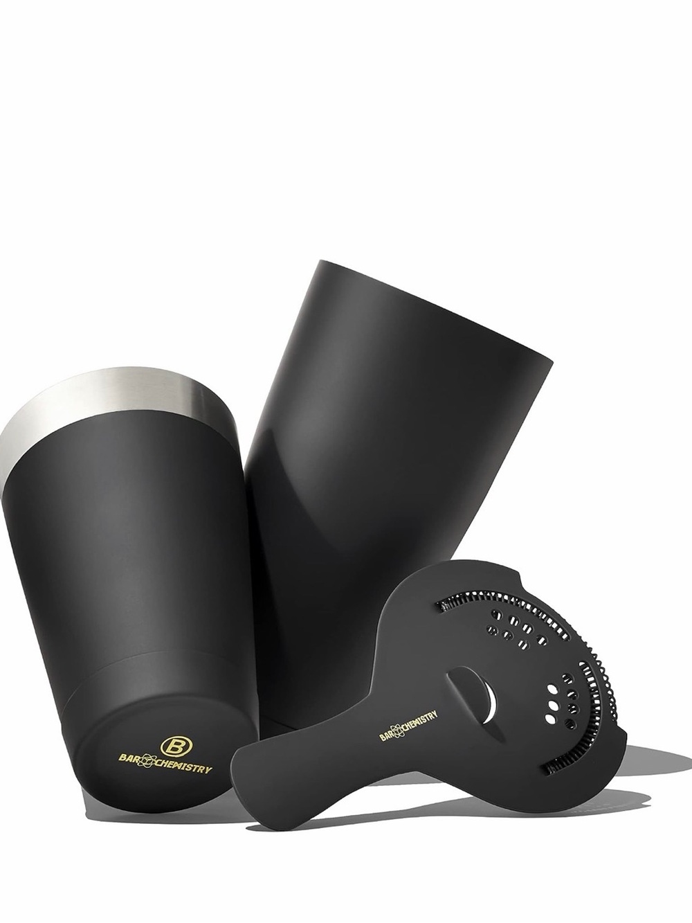 Barchemistry Matte Black Barware Cocktail Shaker Set - Picture 2 of 6